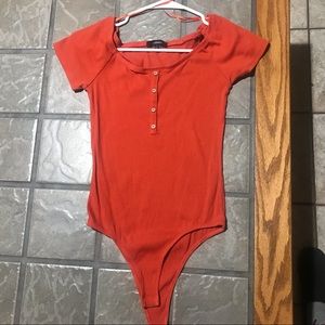 Ambiance | Orange Bodysuit | Large